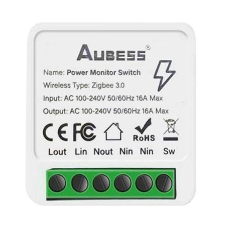 Aubess AP-SMT-Breaker02-1CH — Power Monitoring Switch
