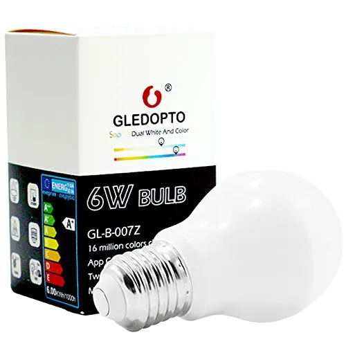Gledopto GL-B-007Z — 6W Dual White And Color LED Bulb