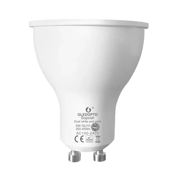 Gledopto GL-S-006P — 5W GU10 RGBCCT 30° Pro