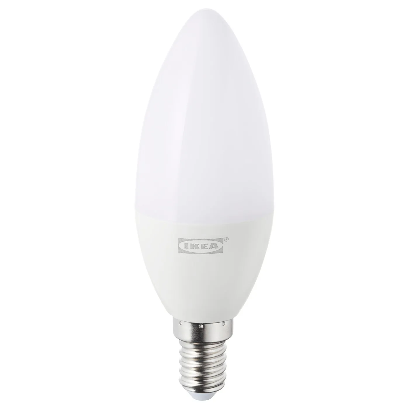 IKEA LED1649C5 — Tradfri LED bulb E12 400 lumen, wireless dimmable warm white, chandelier opal