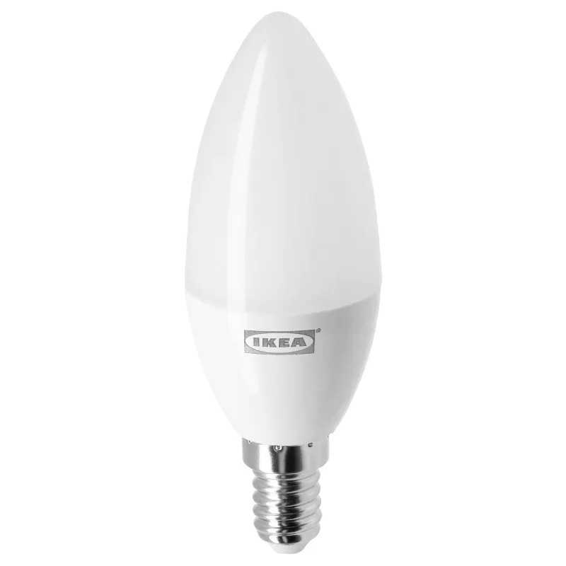 IKEA LED1835C6 — Tradfri LED bulb E14 470 lumen, warm dimming, chandelier opal white