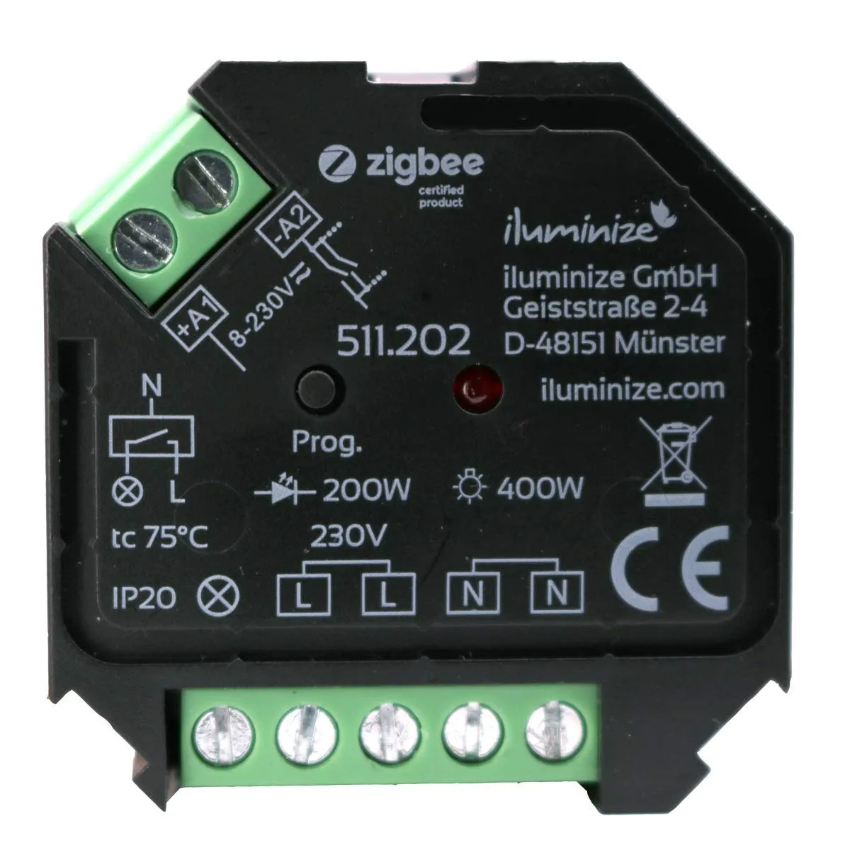 Iluminize 511.202 — High Voltage 230V Relay Module
