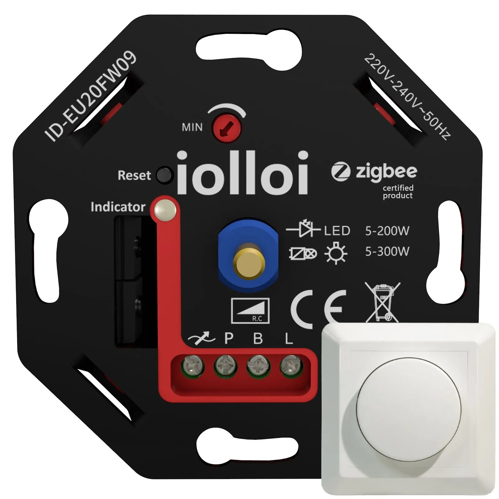 iolloi ID-EU20FW09 — LED Dimmer 5-200 W 230V