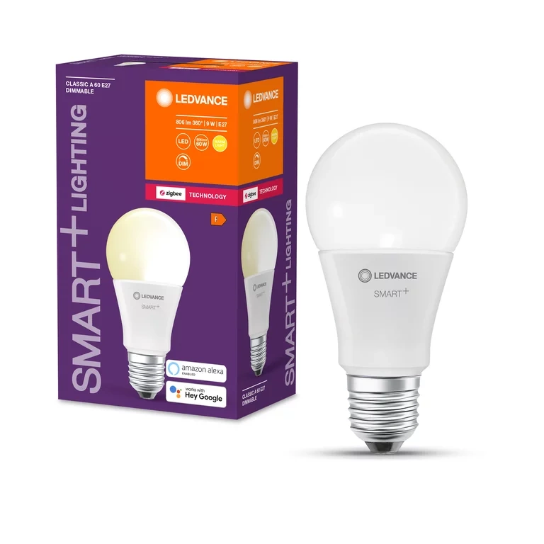 Ledvance 4058075208377 — Smart+ Classic Dimmable A60 9W E27