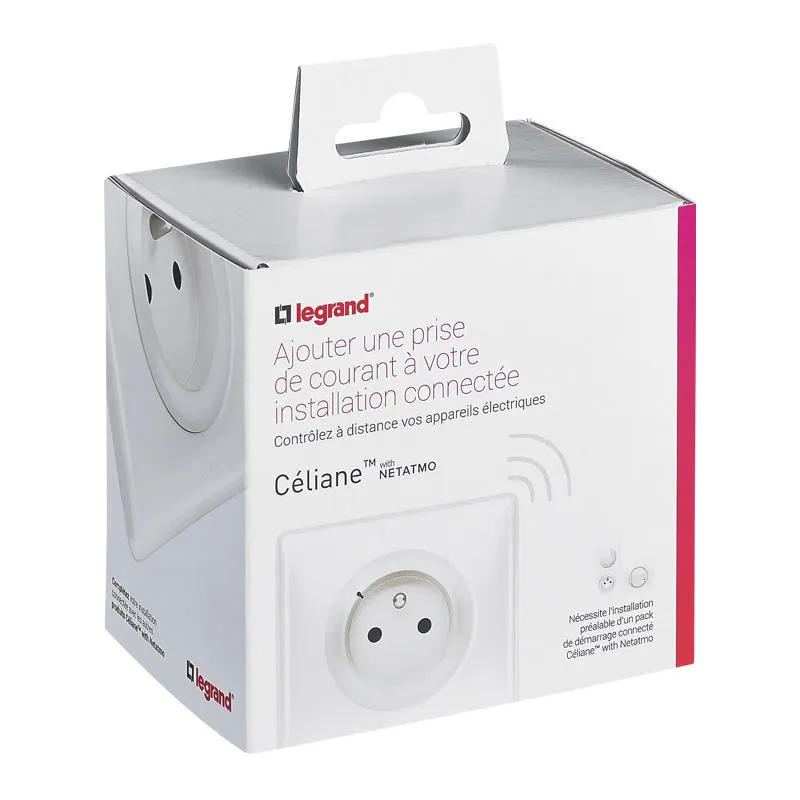 Legrand 067725 — Céliane 16A 3680W Wall Outlet - white