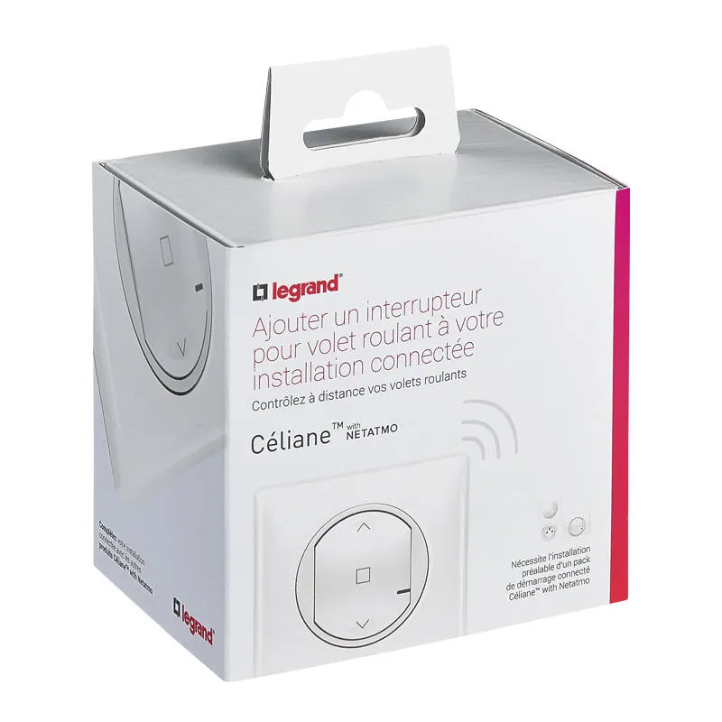 Legrand 067726 — Céliane Wired Roller Shutter Switch - white