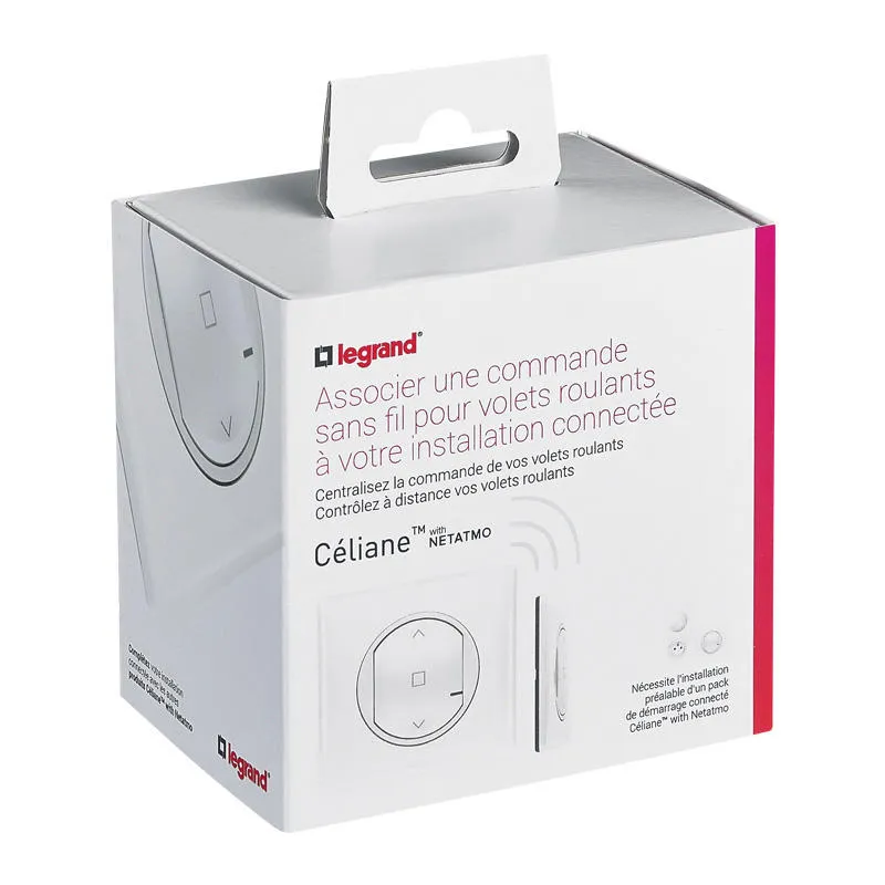 Legrand 0677646 — Céliane Wireless Roller Shutter Switch - white