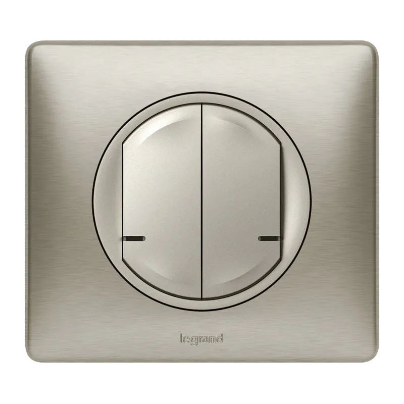 Legrand 067774 — Céliane Wireless Double Remote Switch - titanium
