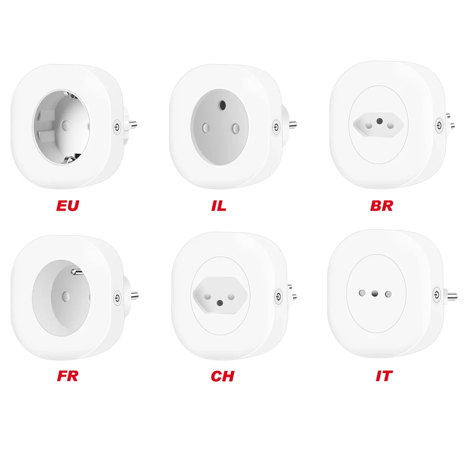 LELLKI WK35 — Plug 10A (EU/BR/FR/US/UK/JP/IL/IT/CH)