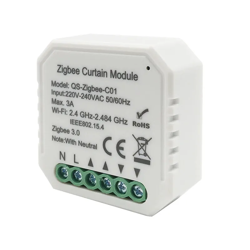 Lonsonho QS-Zigbee-C01 — Curtain/Blind Motor Controller Module