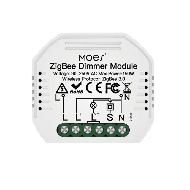 Moes MS-105Z — 1 Gang Zigbee Dimmer Module