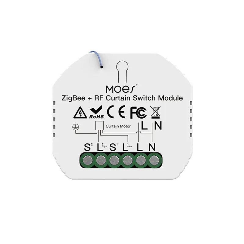 Moes MS-108ZR — Curtain Switch RF433 Module
