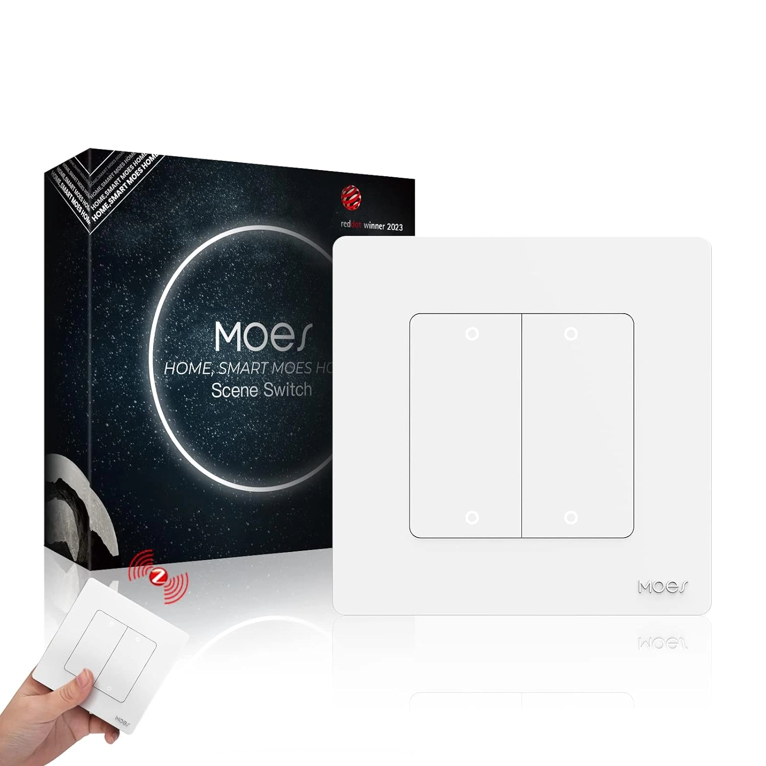 Moes ZT-SR-EU4 — Star Ring 4 Gang Wireless Scene Switch