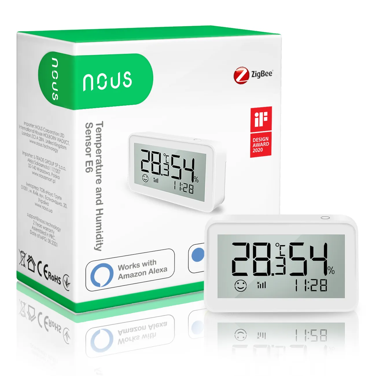 Nous E6 — LCD Temperature and Humidity Sensor