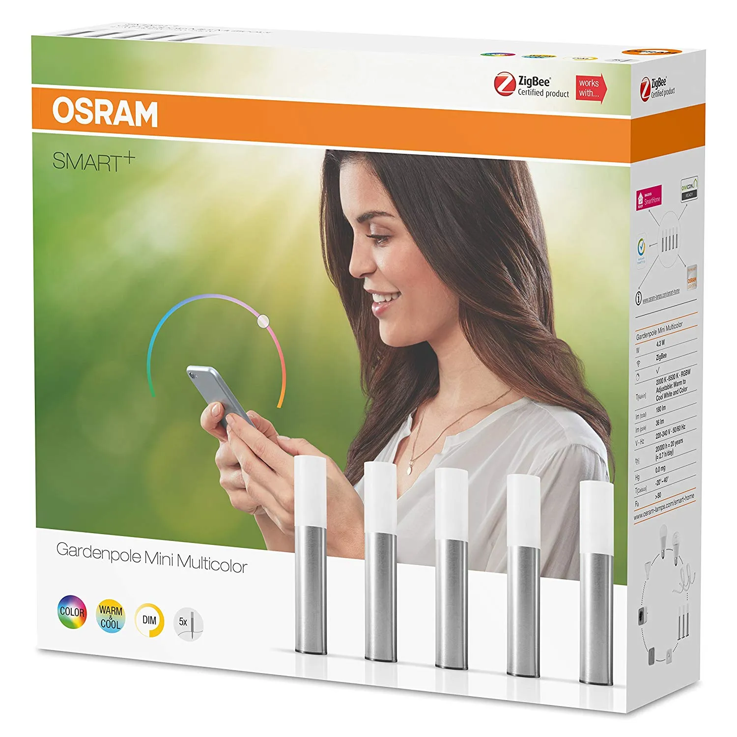 OSRAM 4058075047853 — Smart+ Gardenpole Mini RGBW