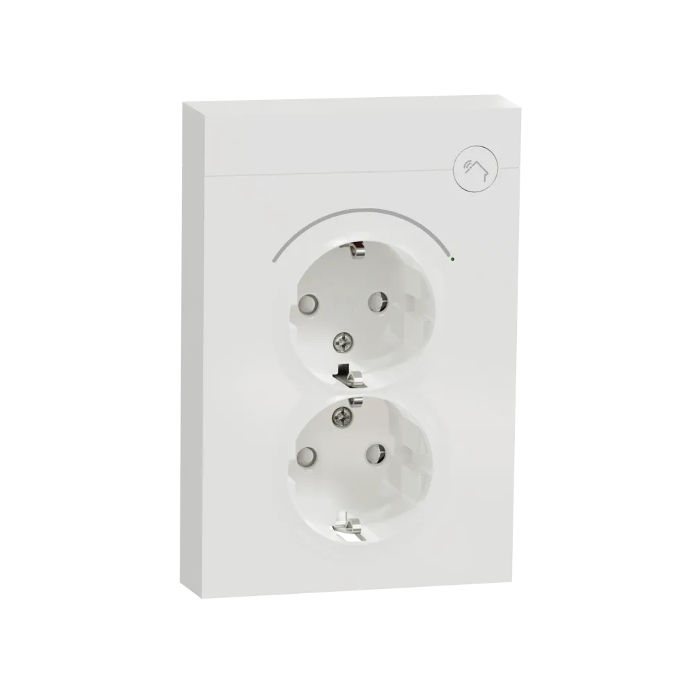 Schneider Electric EKO09738 — Elko SmartSocket Double 16A Plus PW